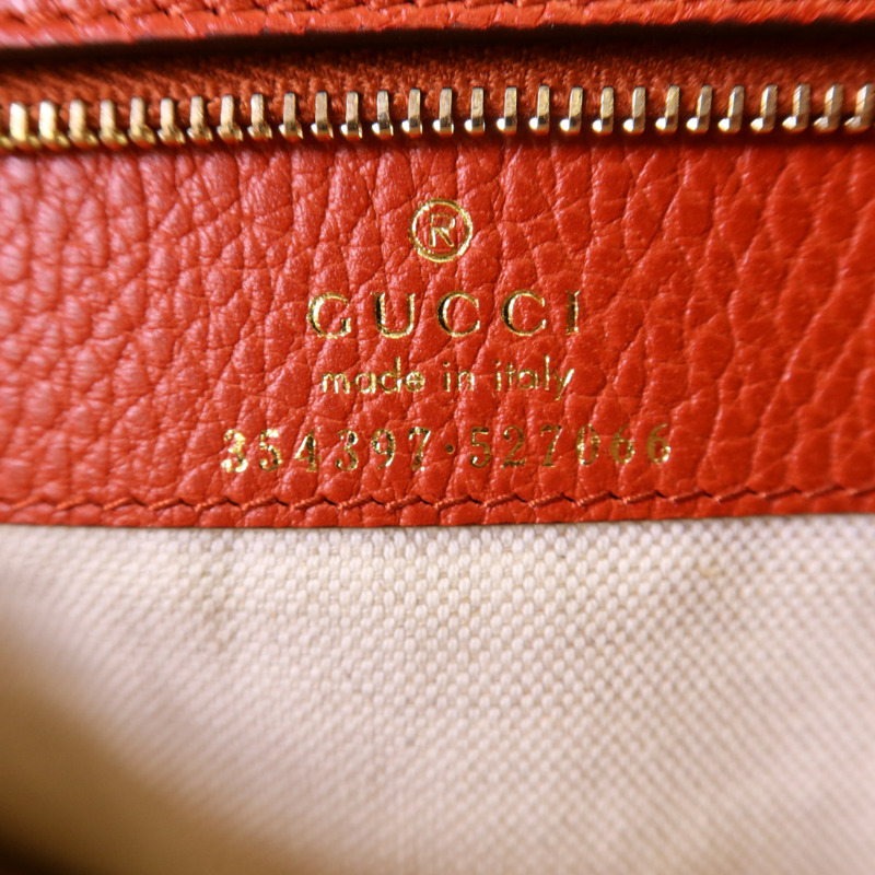 GUCCI 牛皮皮革Swing Tote Bag手挽袋-6