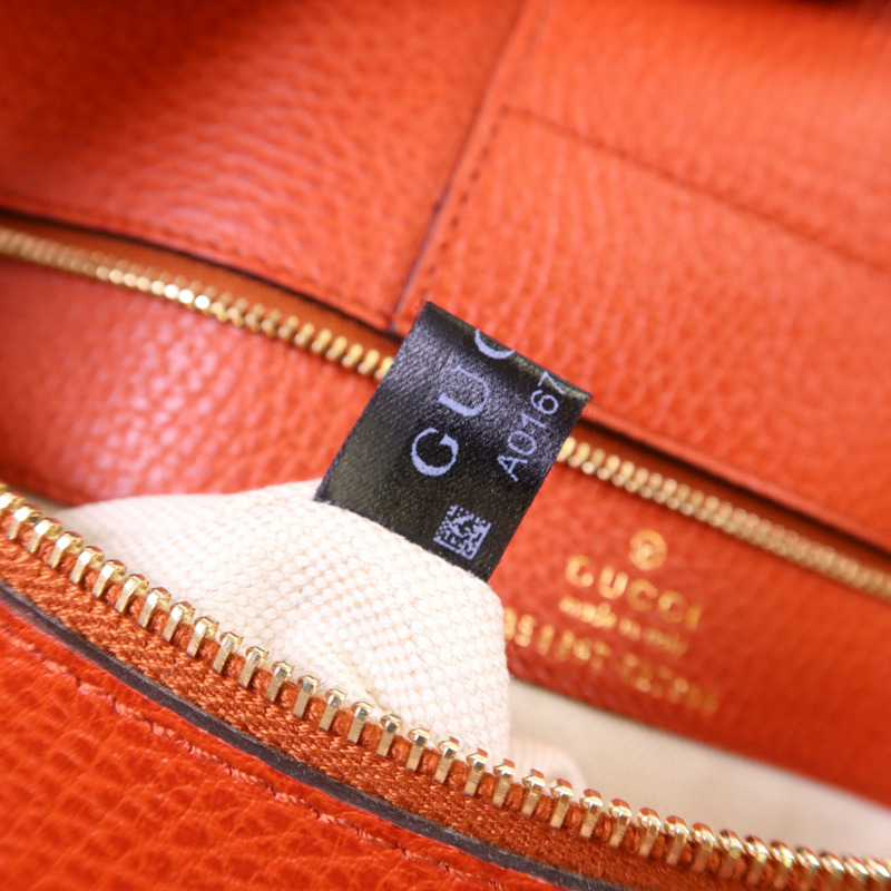 GUCCI 牛皮皮革Swing Tote Bag手挽袋-7