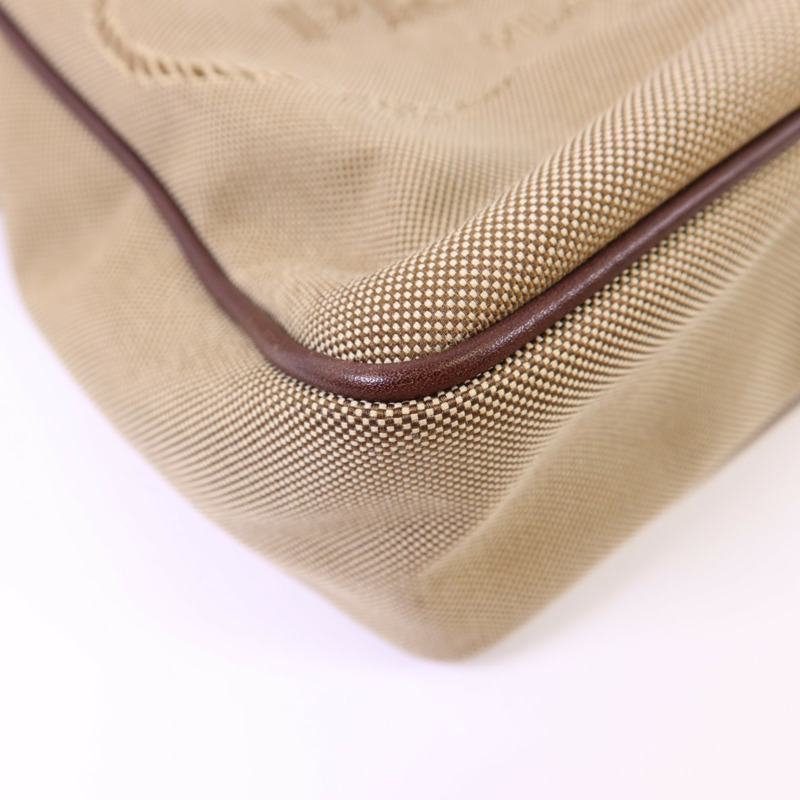PRADA 帆布Shoulder Bag銀扣肩背袋-11