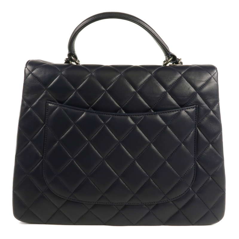 CHANEL 羊皮皮革Trendy CC Large銀扣手挽肩背兩用袋-2