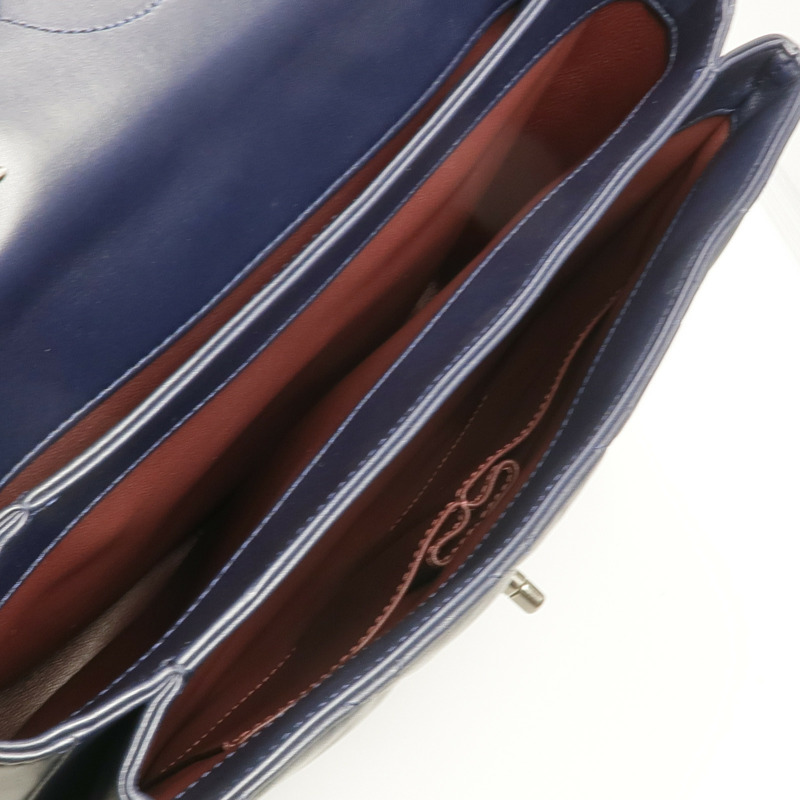 CHANEL 羊皮皮革Trendy CC Large銀扣手挽肩背兩用袋-4