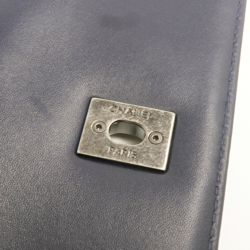 CHANEL 羊皮皮革Trendy CC Large銀扣手挽肩背兩用袋-10