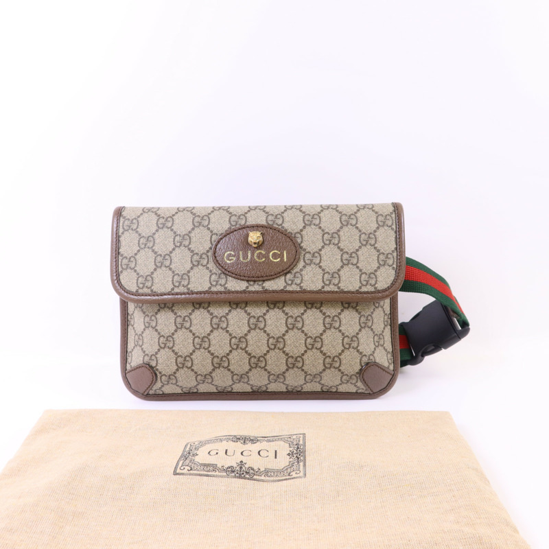 GUCCI 塗層帆布Neo Vintage GG Supreme腰包-20
