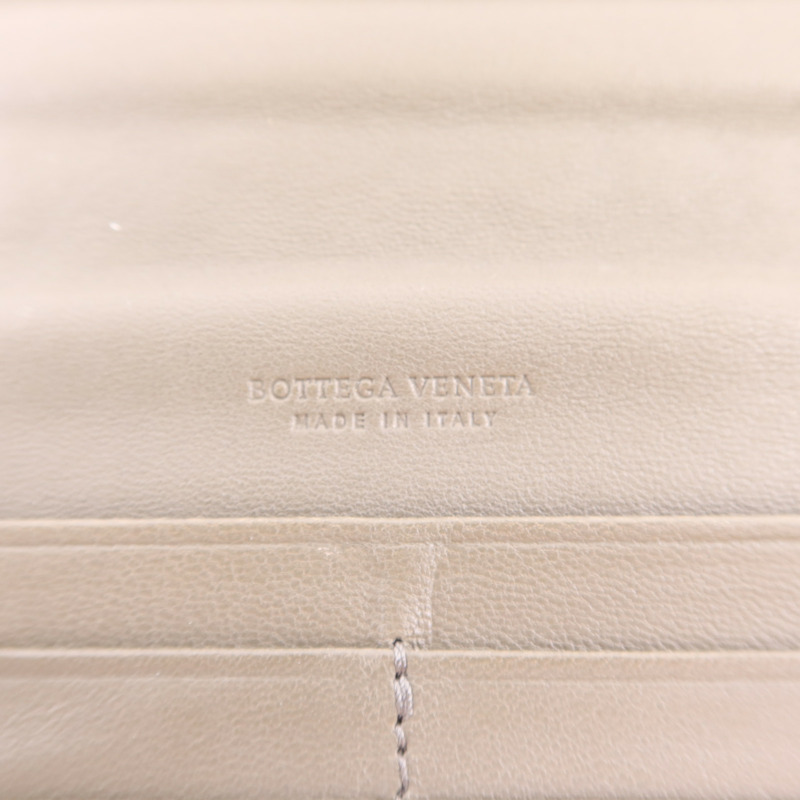 BOTTEGA VENETA 織紋皮革/天鵝絨Long Wallet長錢包-7