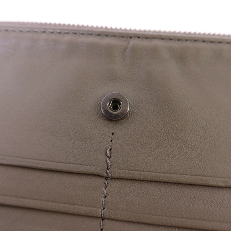 BOTTEGA VENETA 織紋皮革/天鵝絨Long Wallet長錢包-10