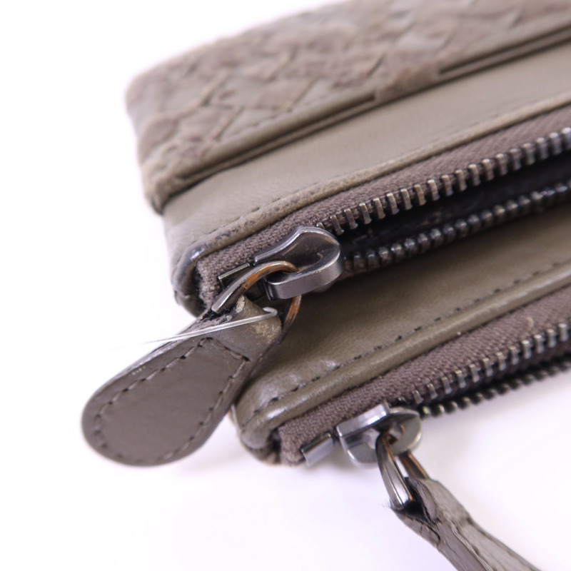 BOTTEGA VENETA 織紋皮革/天鵝絨Long Wallet長錢包-12