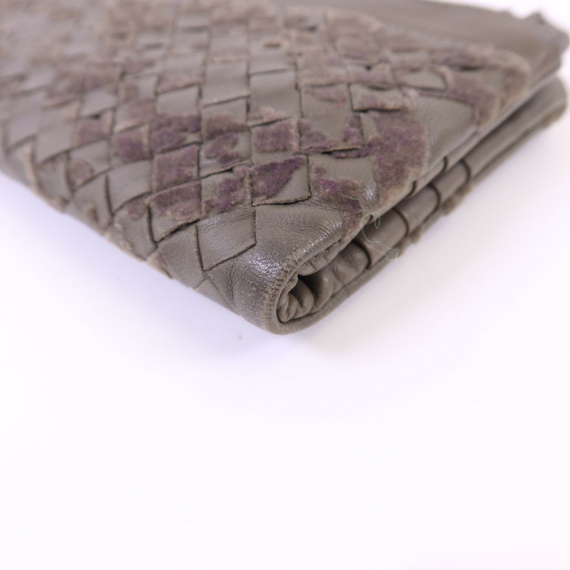 BOTTEGA VENETA 織紋皮革/天鵝絨Long Wallet長錢包-13