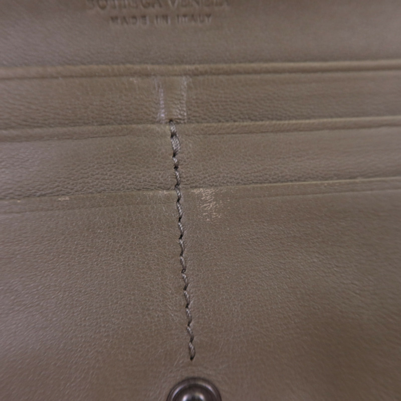 BOTTEGA VENETA 織紋皮革/天鵝絨Long Wallet長錢包-21