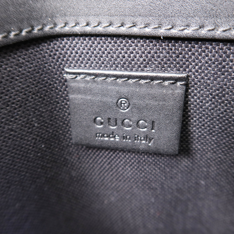 GUCCI 塗層帆布GG Supreme Waist Bag銀扣腰包-5