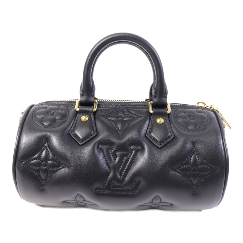 LOUIS VUITTON Monogram Empreinte Papillon BB Bubblegram金扣手挽肩背兩用袋-1