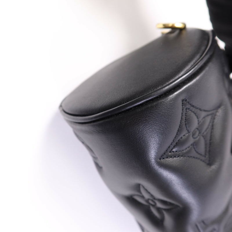 LOUIS VUITTON Monogram Empreinte Papillon BB Bubblegram金扣手挽肩背兩用袋-10