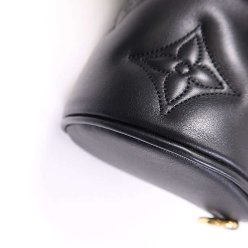 LOUIS VUITTON Monogram Empreinte Papillon BB Bubblegram金扣手挽肩背兩用袋-11