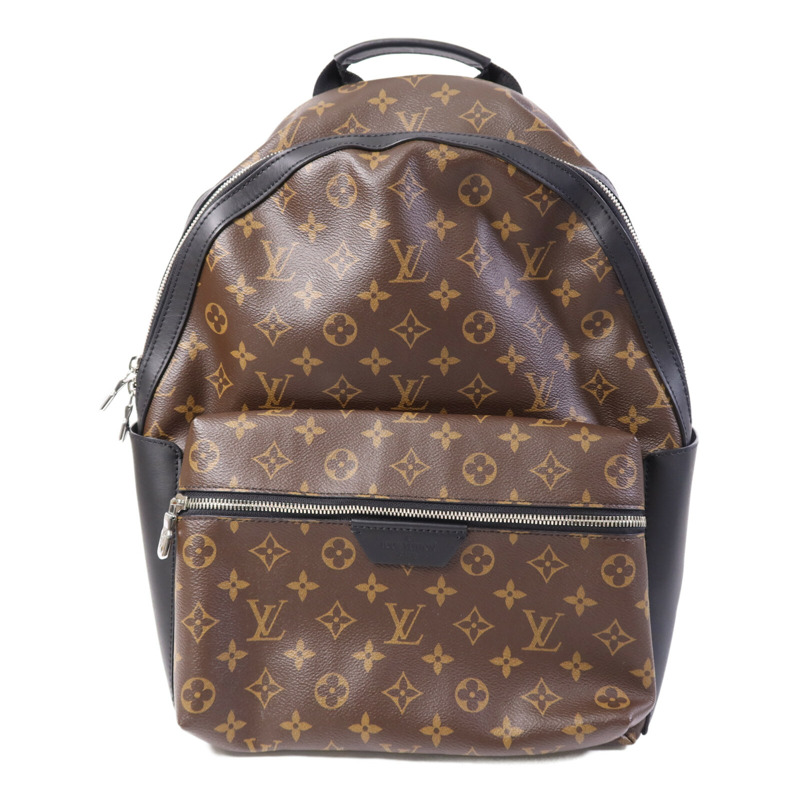 LOUIS VUITTON Monogram Macassar Discovery Backpack PM銀扣背包-0