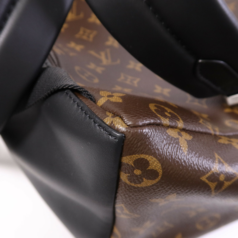 LOUIS VUITTON Monogram Macassar Discovery Backpack PM銀扣背包-12