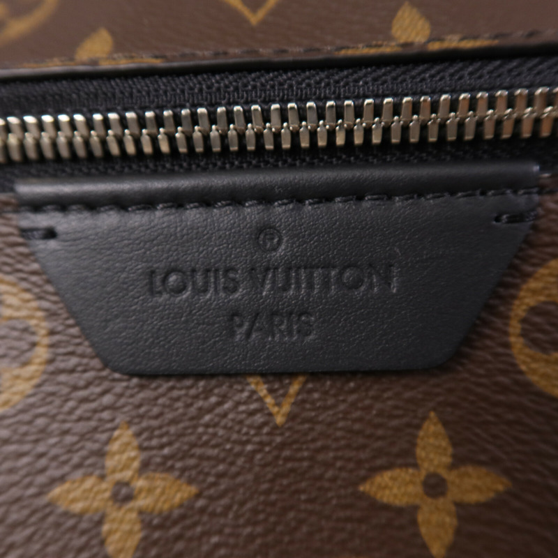 LOUIS VUITTON Monogram Macassar Discovery Backpack PM銀扣背包-13