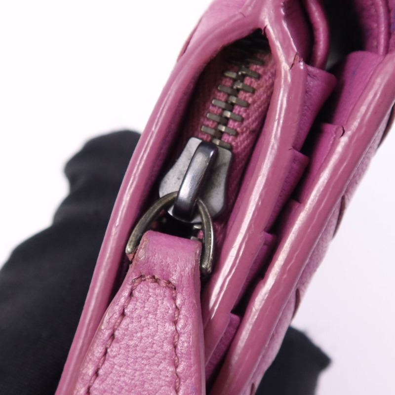 BOTTEGA VENETA 皮革Bi-fold Wallet銀扣錢包-7