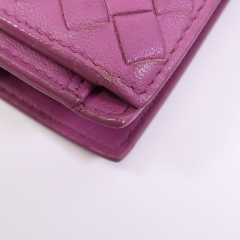 BOTTEGA VENETA 皮革Bi-fold Wallet銀扣錢包-10