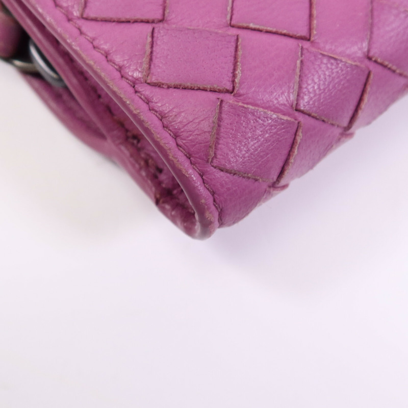 BOTTEGA VENETA 皮革Bi-fold Wallet銀扣錢包-11