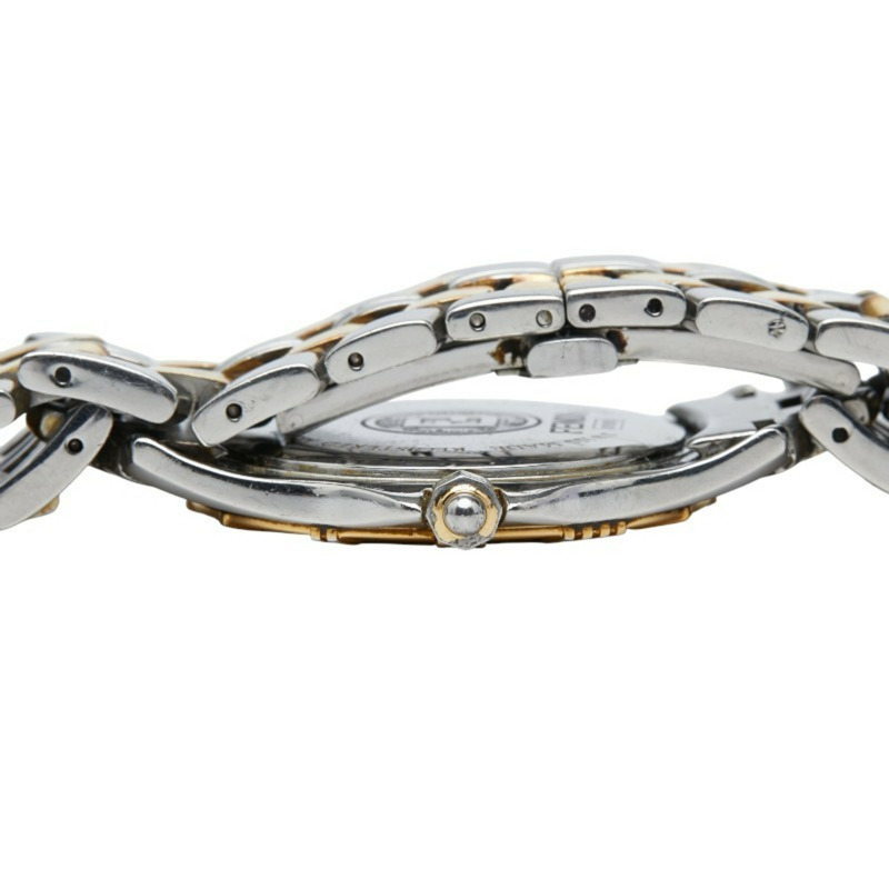 芬迪男士腕錶，2500G石英機芯，金色錶盤，不鏽鋼鍍層-4