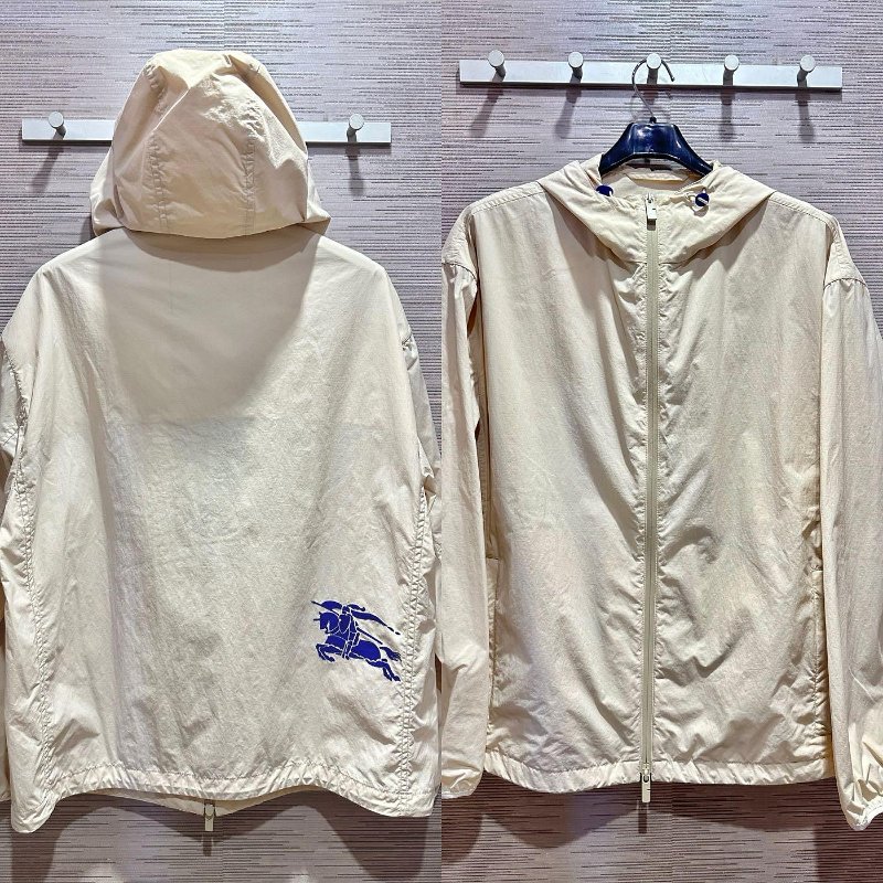 💎Han's house精品服飾💎Burberry 刺繡 戰馬 風衣 連帽 外套-2