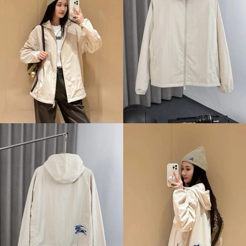 💎Han's house精品服飾💎Burberry 刺繡 戰馬 風衣 連帽 外套-7