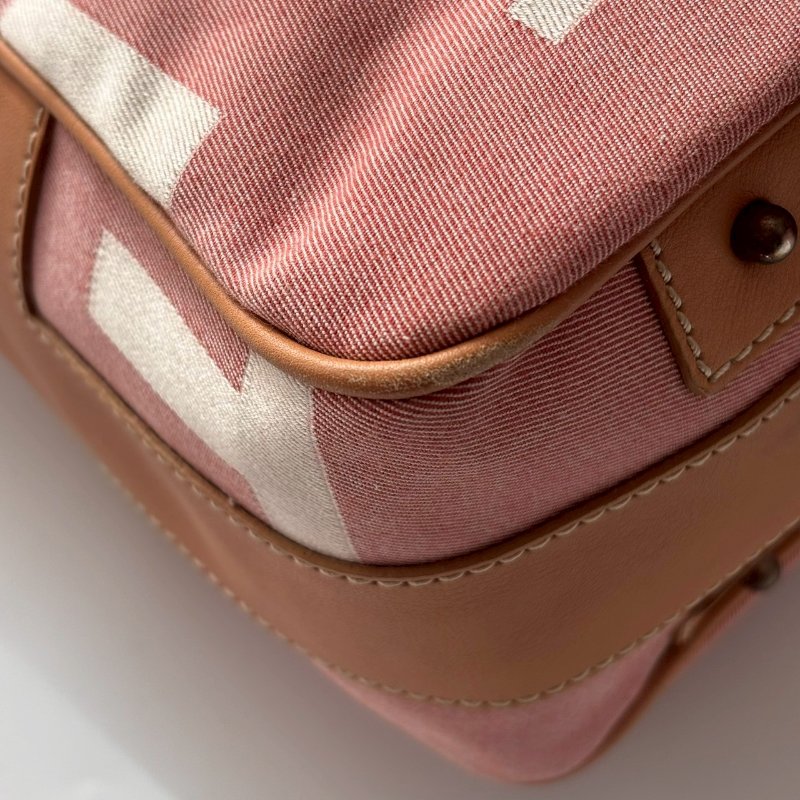 ✨出清優惠 ‼️百搭單品 Tods 淡粉色T logo帆布單肩包-2