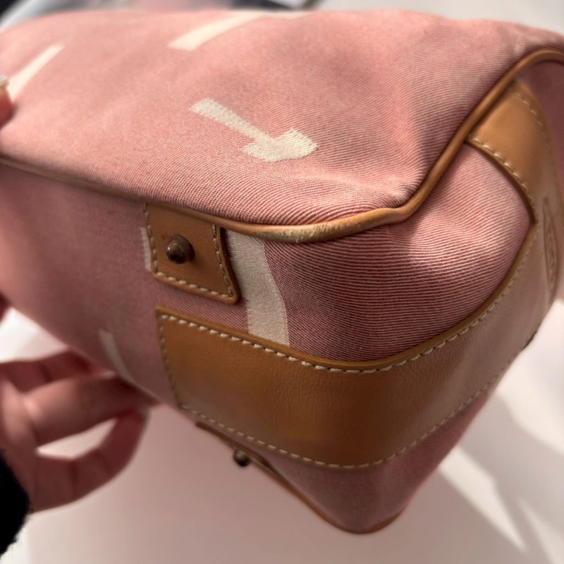 ✨出清優惠 ‼️百搭單品 Tods 淡粉色T logo帆布單肩包-3