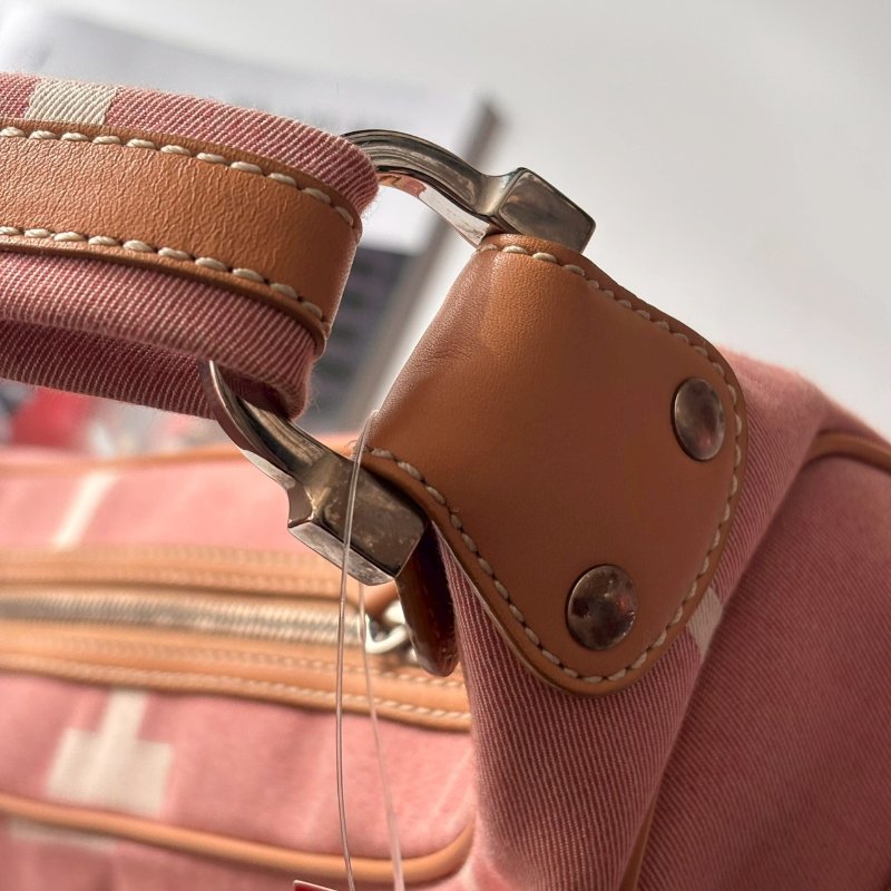 ✨出清優惠 ‼️百搭單品 Tods 淡粉色T logo帆布單肩包-14