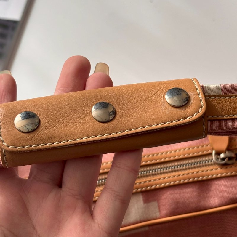 ✨出清優惠 ‼️百搭單品 Tods 淡粉色T logo帆布單肩包-16