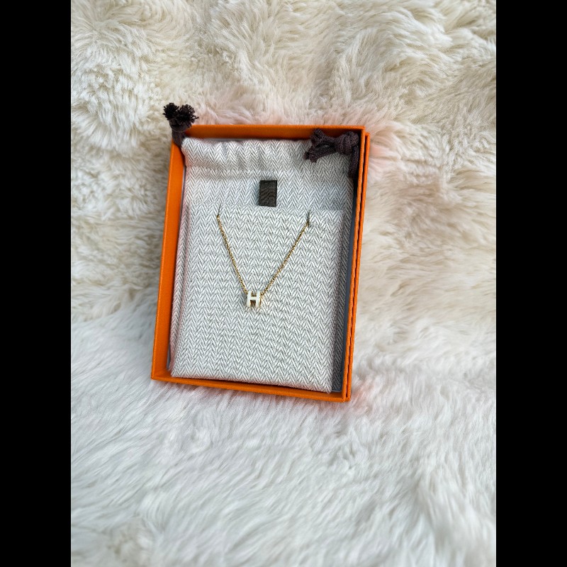 Hermès pop H 白色項鍊-1