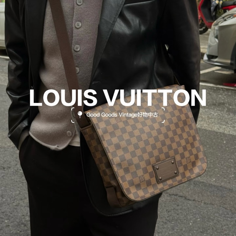 【超級新🆕】 LV Brooklyn 經典棋盤格 男女通用 斜背包（專櫃10.3萬）-21