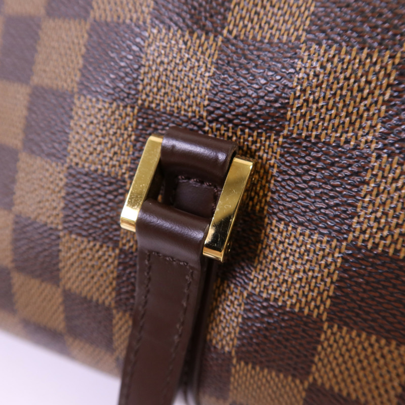 LOUIS VUITTON Damier Papillon GM金扣肩背袋-9