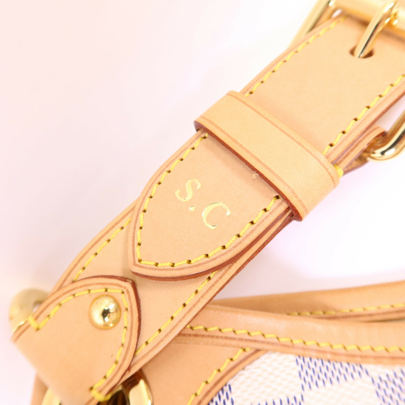 LOUIS VUITTON Damier Azur Galliera PM金扣肩背袋-11