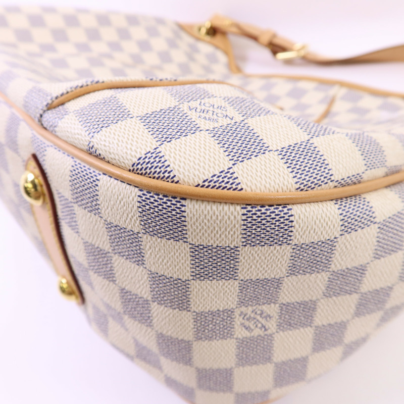 LOUIS VUITTON Damier Azur Galliera PM金扣肩背袋-12