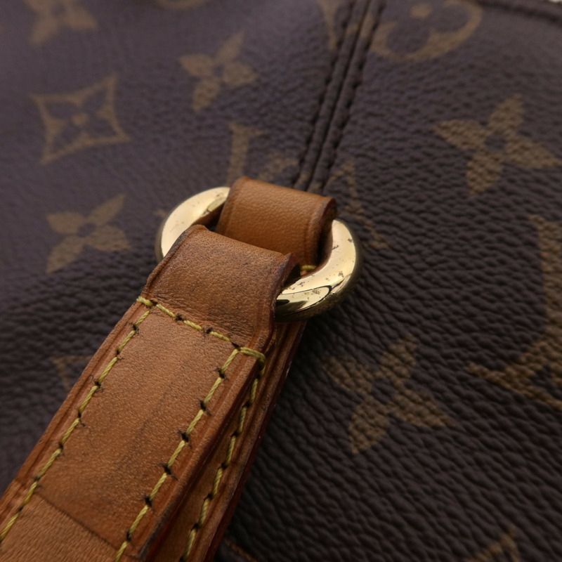 LOUIS VUITTON Monogram Totally MM金扣肩背袋棕色-10
