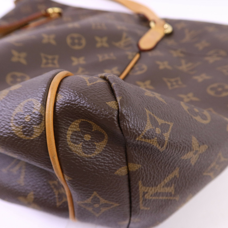 LOUIS VUITTON Monogram Totally MM金扣肩背袋棕色-13