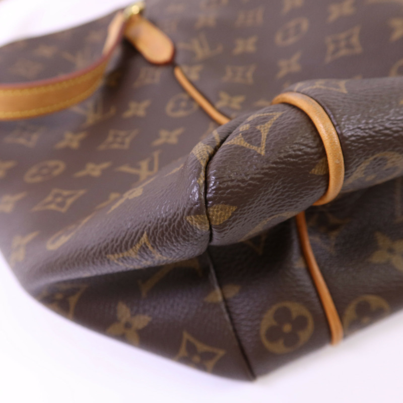 LOUIS VUITTON Monogram Totally MM金扣肩背袋棕色-14