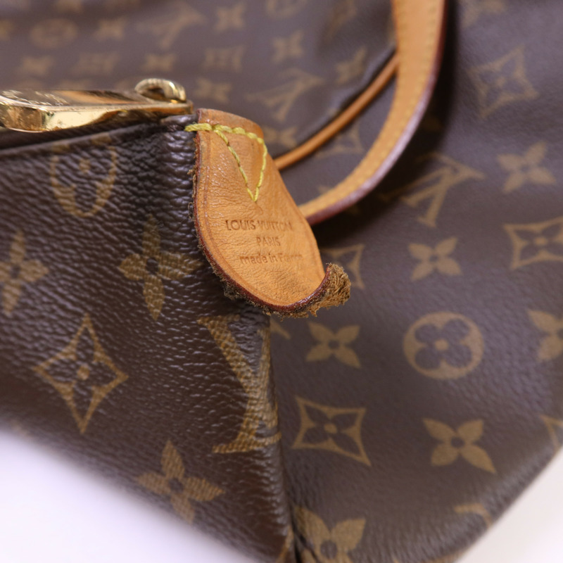 LOUIS VUITTON Monogram Totally MM金扣肩背袋棕色-18