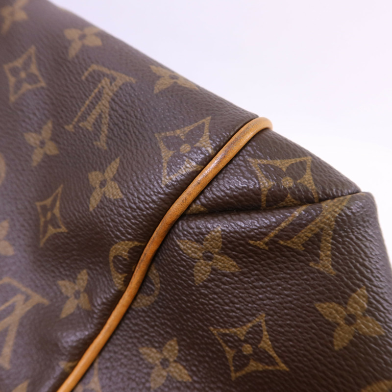 LOUIS VUITTON Monogram Totally MM金扣肩背袋棕色-19