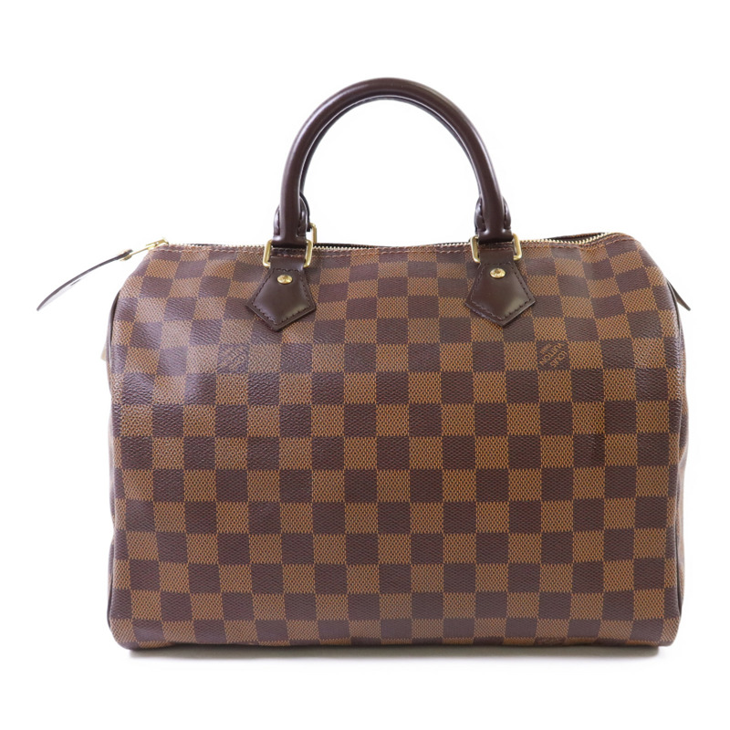 LOUIS VUITTON Damier Speedy 30金扣手挽袋-1