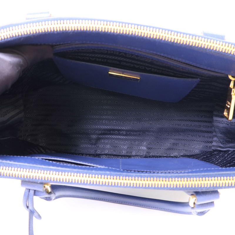 PRADA Saffiano皮革2 Way Shoulder Bag金扣手挽肩背兩用袋-6