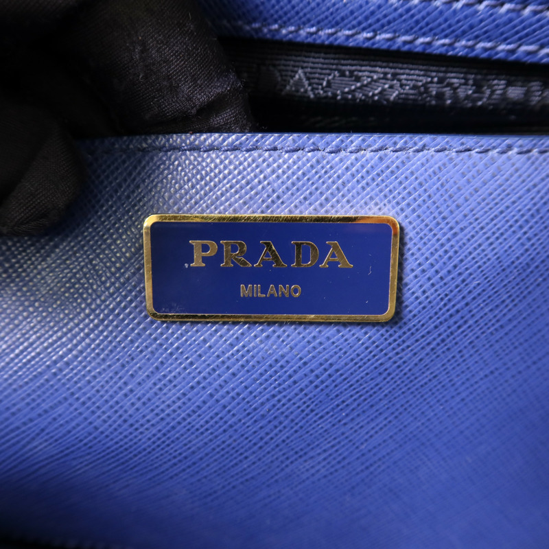 PRADA Saffiano皮革2 Way Shoulder Bag金扣手挽肩背兩用袋-7
