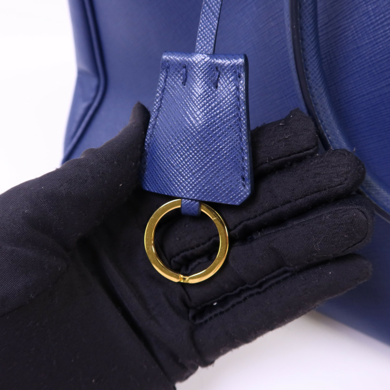 PRADA Saffiano皮革2 Way Shoulder Bag金扣手挽肩背兩用袋-10