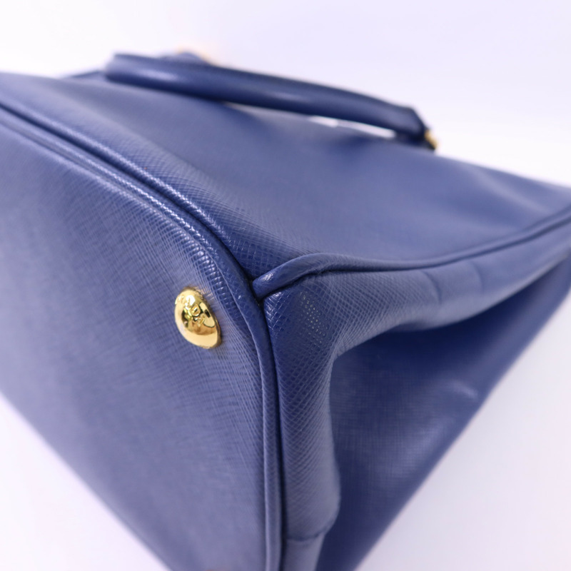PRADA Saffiano皮革2 Way Shoulder Bag金扣手挽肩背兩用袋-13