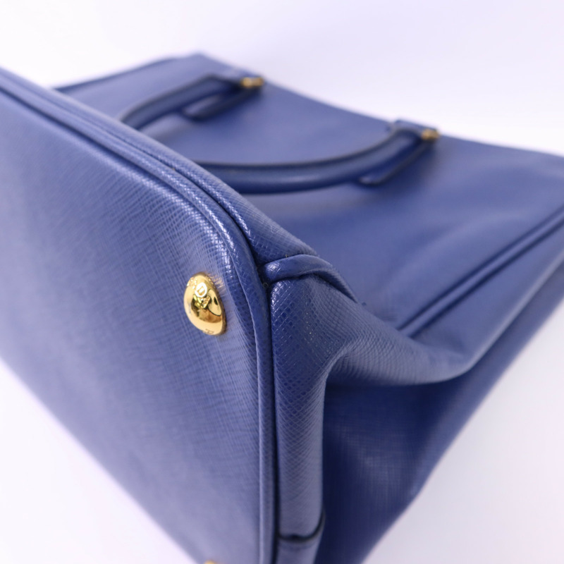 PRADA Saffiano皮革2 Way Shoulder Bag金扣手挽肩背兩用袋-15