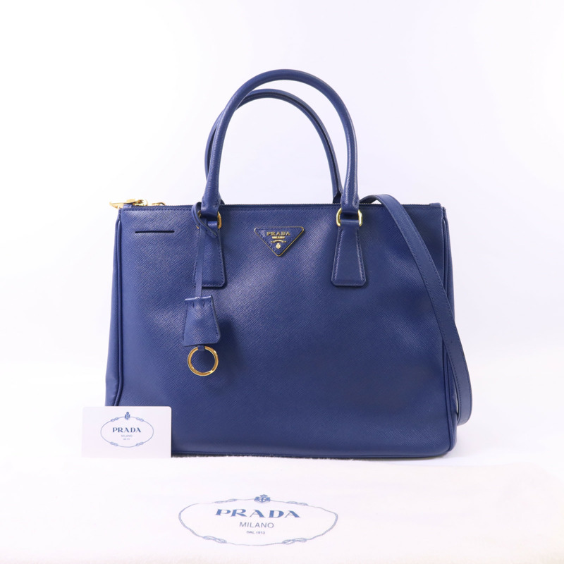 PRADA Saffiano皮革2 Way Shoulder Bag金扣手挽肩背兩用袋-21