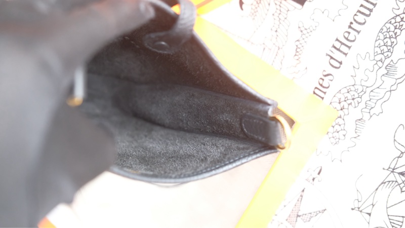 全配 Hermes mini evelyne 黑金-12