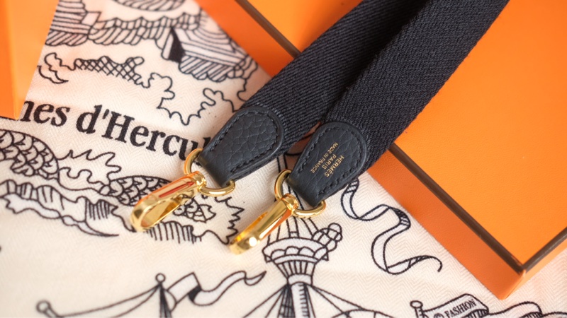 全配 Hermes mini evelyne 黑金-16