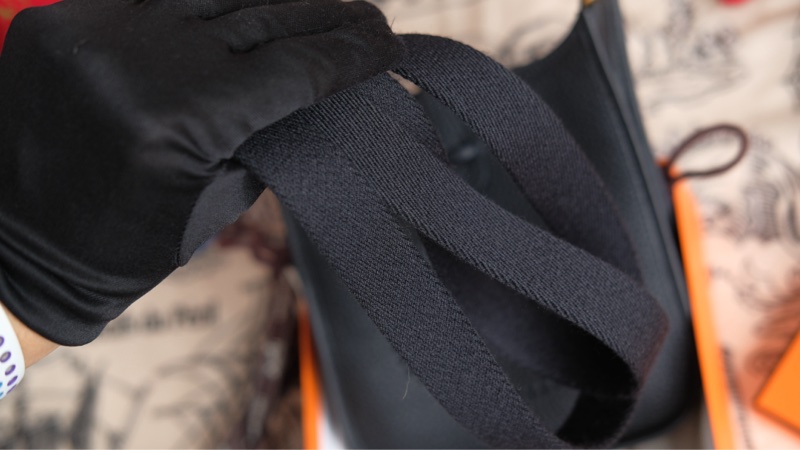 全配 Hermes mini evelyne 黑金-19