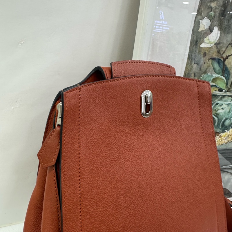 Hermes愛馬仕GR24雙肩包 南瓜色 X刻 原始好成色-6